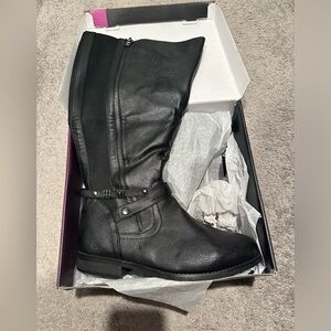 Lane Bryant Leather Boots 11 W